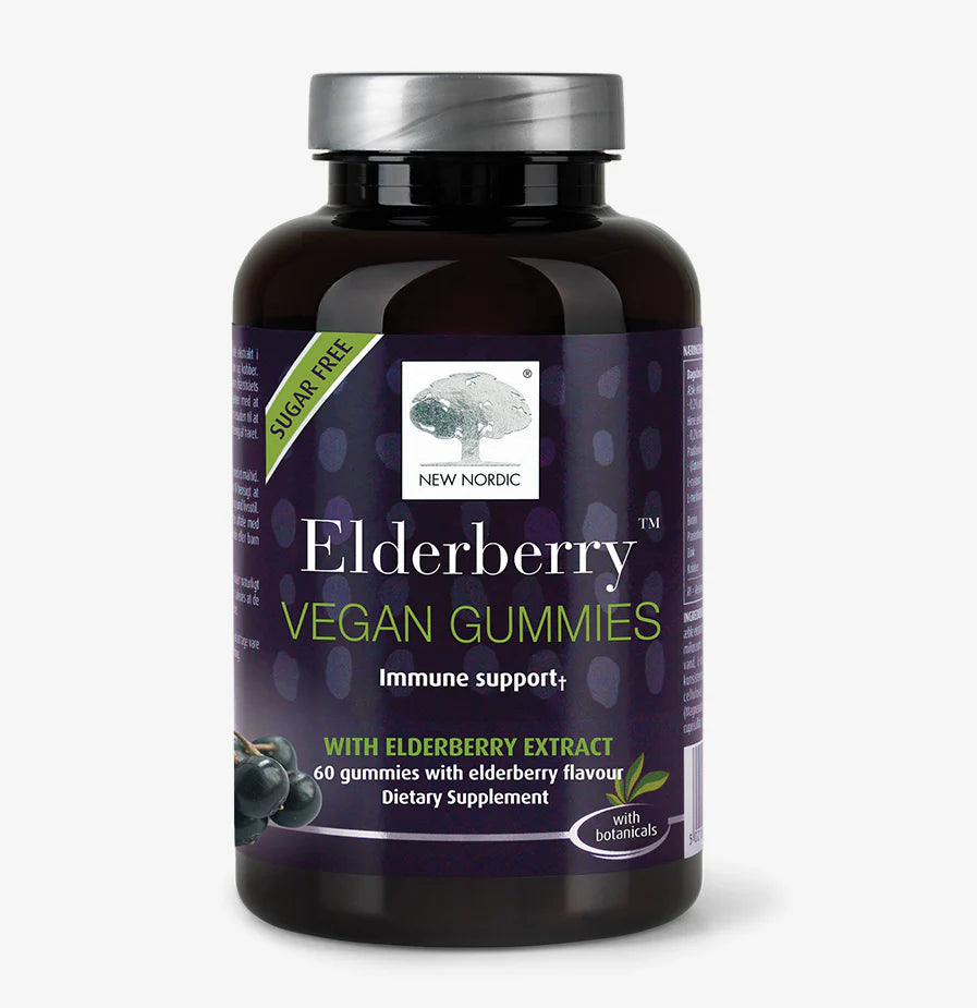 New Nordic - Elderberry Vegan Gummies - EXP 02/27 (2 PACK)